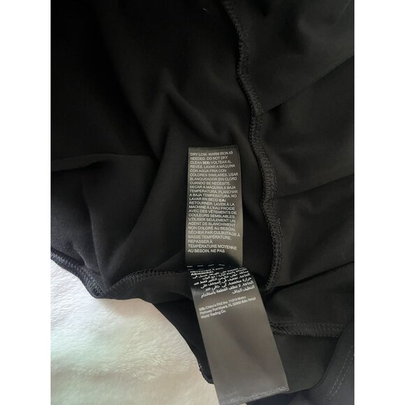 White House Black Market Womens Sleeveless Pleated Hem Mini Dress Medium Beaded - Picture 12 of 13